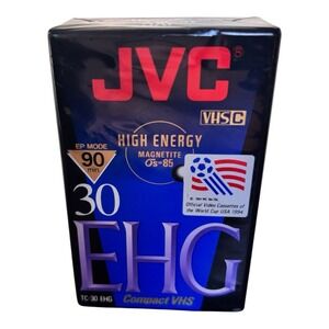 JVC TC-30 EHG Compact VHS tape 90 minute VHS-C Factory Sealed